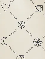 Nano Museo Leather Tote Bag In Logo Print
