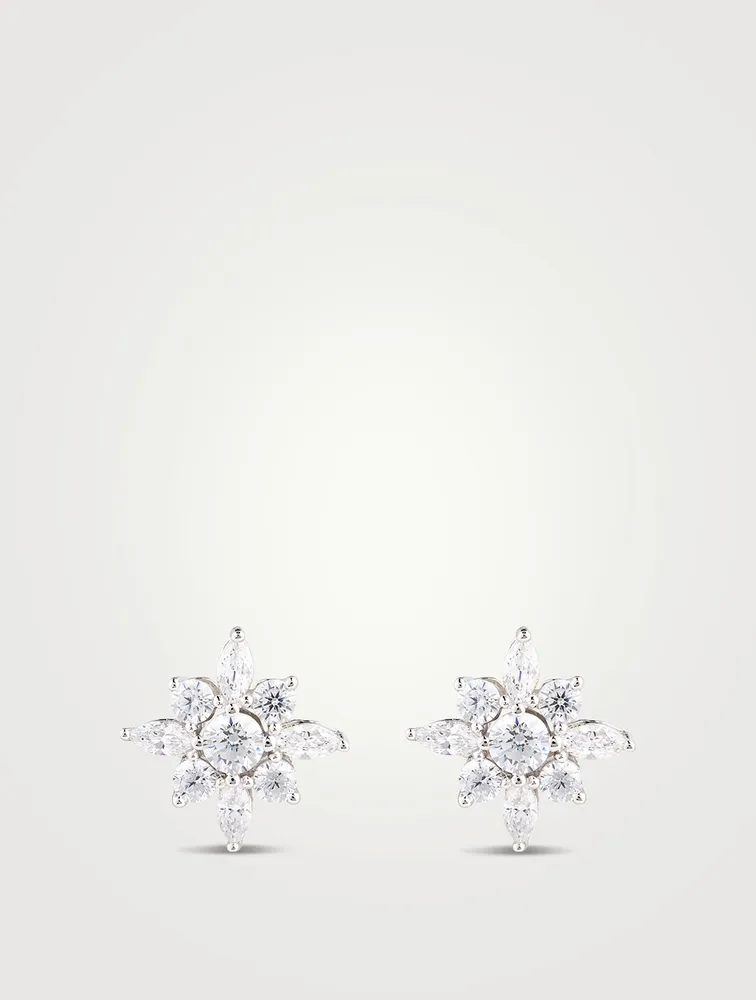 Snowflower Stud Earrings