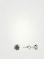 9K Gold Eternal Four Prong Round Stud Earrings