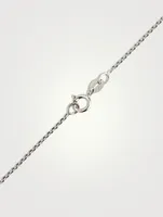 9K White Gold Cecile Pear Pendant Necklace