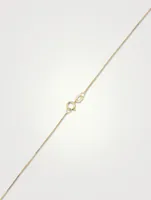 9K Gold Hazel Four Prong Round Pendant Necklace