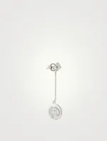 Ida Round Borderset Drop Earrings