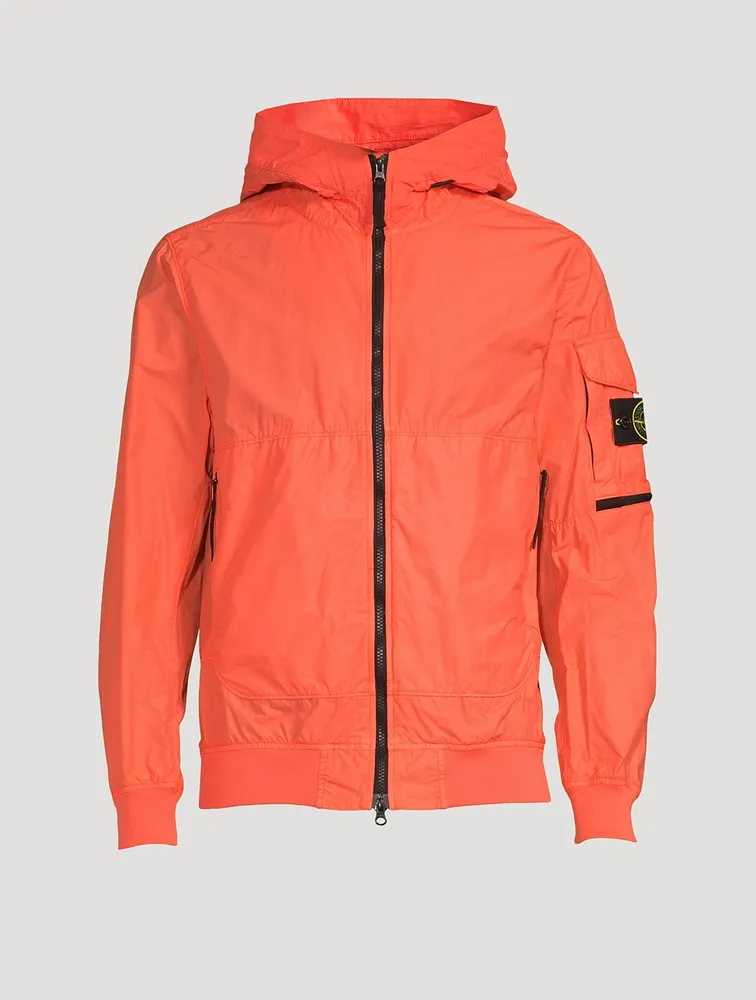 Nylon Zip Jacket With Hood