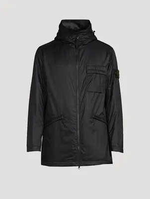 Ripstop Nylon Zip Jacket With Hood