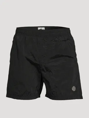 Nylon Metal Garment-Dyed Swim Shorts