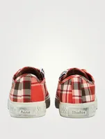 Canvas Sneakers Check Print