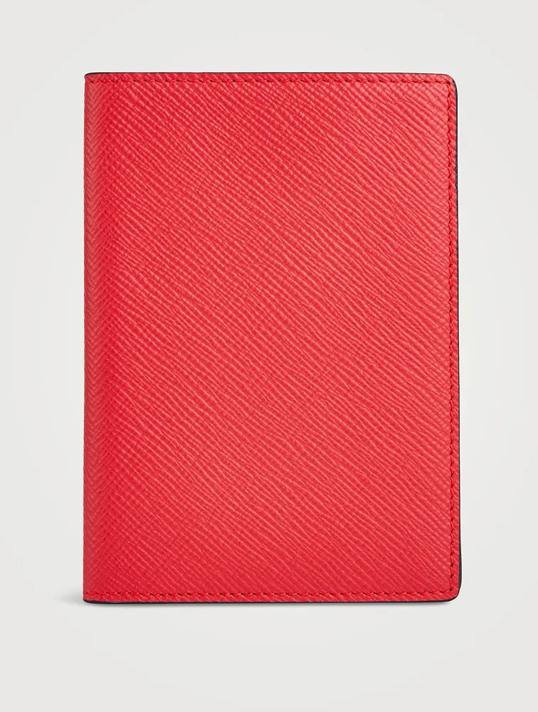 Passport Cover in Panama in scarlet red