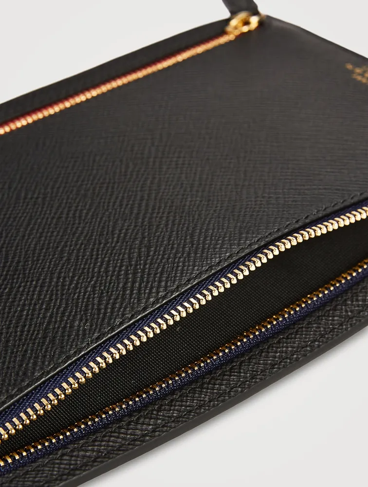 Panama Leather Multi-Zip Travel Wallet