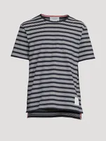 Jersey Pocket T-Shirt Striped Print
