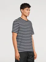 Jersey Pocket T-Shirt Striped Print