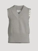 Seed Stitch Cotton Four-Bar Vest