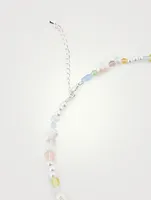 Beaded Pastel Necklace With Pearls