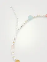 Beaded Mixed Necklace With Pearls