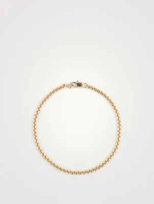 14K Gold Plated Box Chain Anklet