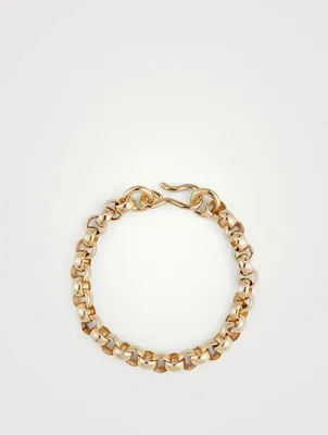 14K Gold Plated Rolo Anklet