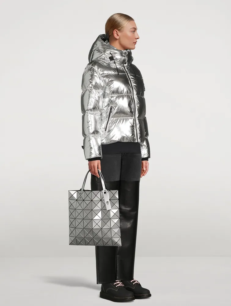 Evie Metallic Oversized Down Puffer Jacket