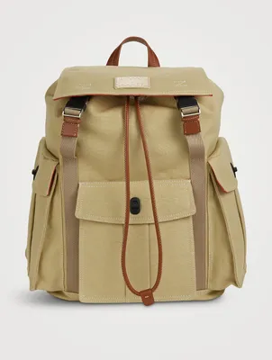 Cotton And Linen Canvas Backpack