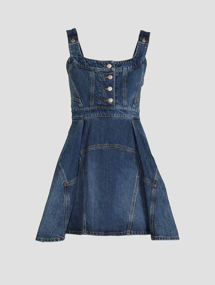 Denim Pinafore Dress