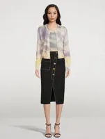 Wool And Silk Cardigan Daybreak Print