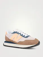 Suede And Mesh Sneakers