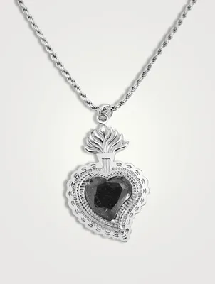 Radiant Heart Rope Necklace