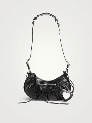 Small Le Cagole Leather Shoulder Bag