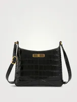 Small XX Croc-Embossed Leather Crossbody Bag