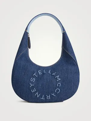 Small Stella Logo Denim Shoulder Bag