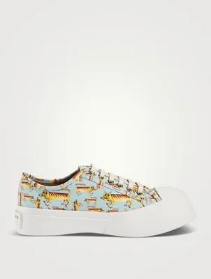 Pablo Canvas Sneakers Tiger Print