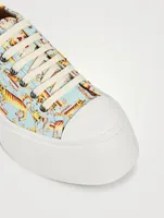 Pablo Canvas Sneakers Tiger Print