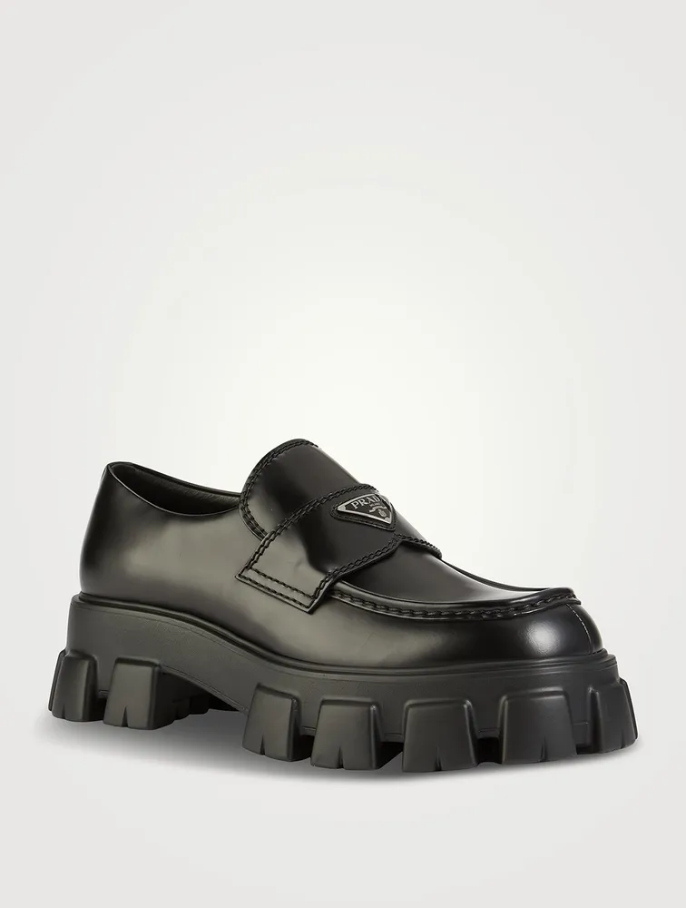 Monolith Brushed Leather Loafers