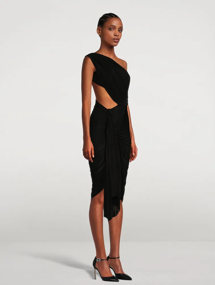 Asymmetric Jersey Dress