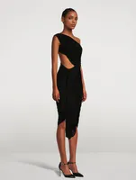 Asymmetric Jersey Dress