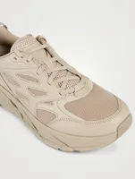 Clifton L Mesh And Leather Sneakers