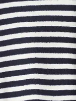 Giusti Cashmere And Cotton Striped Knit Sweater