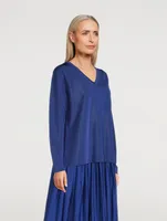 Lucla Reversible V-Neck Long-Sleeve Top