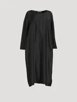 Pamula Cotton and Silk Long-Sleeve Midi Dress