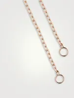 16-Inch 14K Rose Gold Pulley Chain