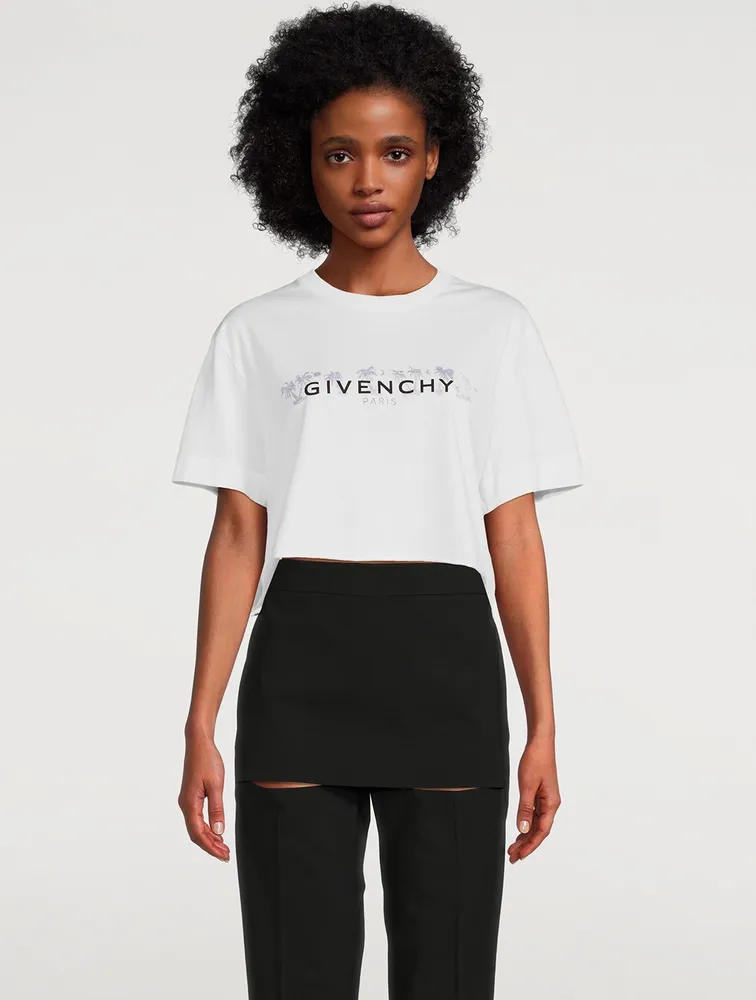 Palm Tree Logo Cropped T-Shirt
