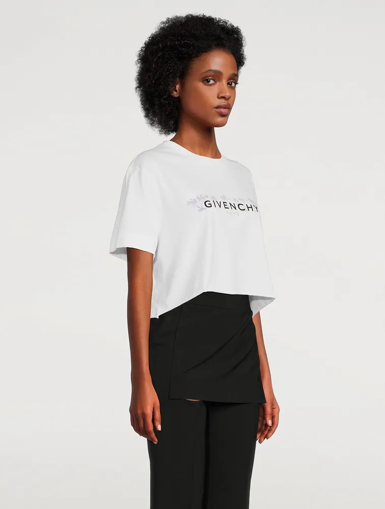 Palm Tree Logo Cropped T-Shirt