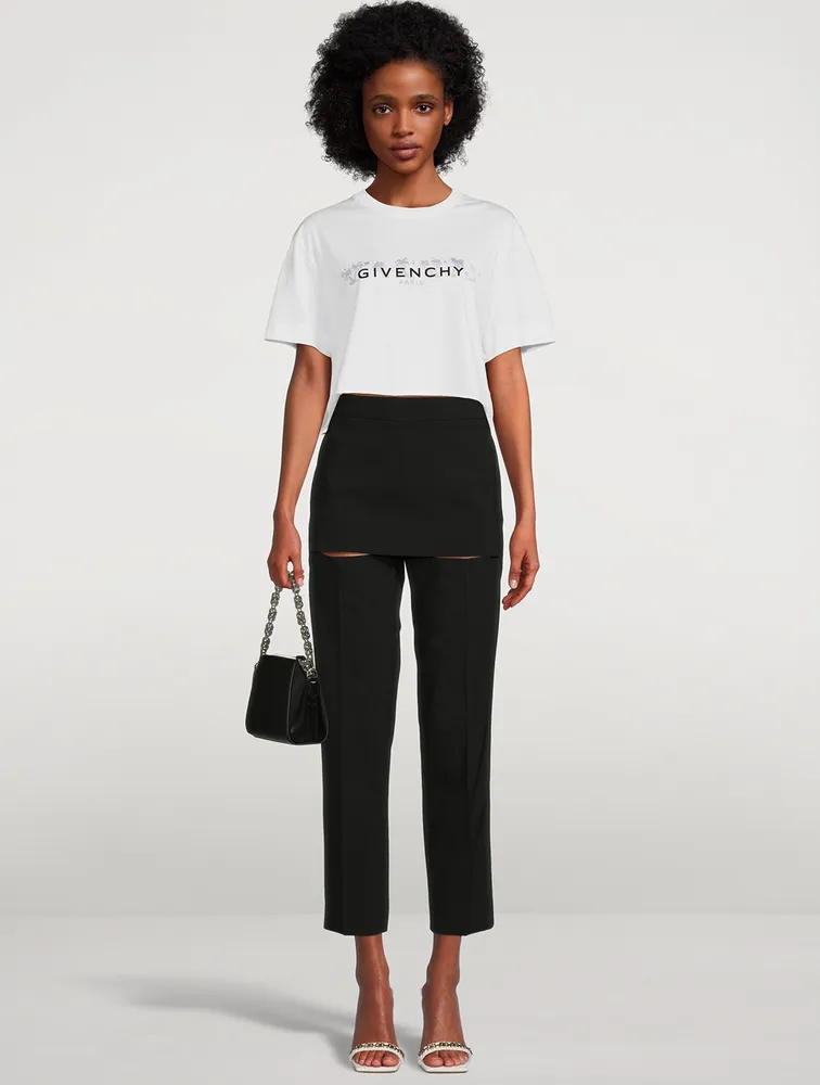 Palm Tree Logo Cropped T-Shirt