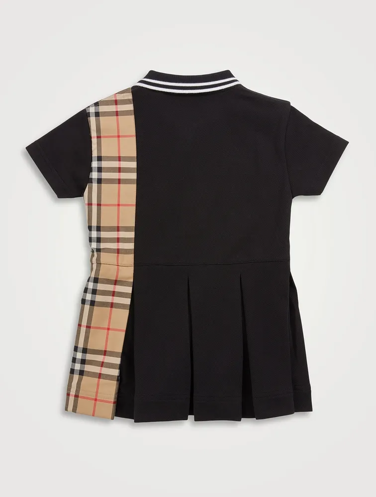 Serena Piqué Polo Dress With Signature Check