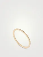 14K Gold Eternity Stack Ring With Diamonds