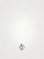 14K White Gold Diamond Stud Earring