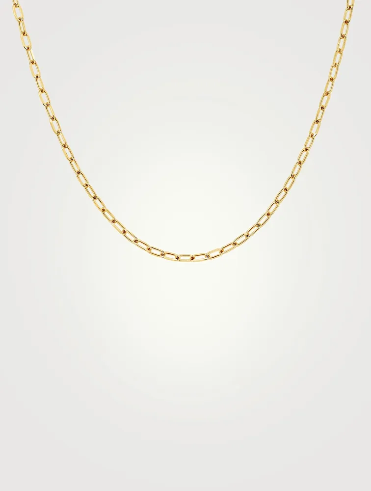 14K Gold Mini Link Necklace