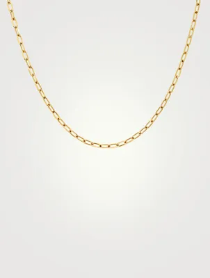 14K Gold Mini Link Necklace