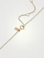 14K Gold Baby Butterfly Necklace With Diamonds