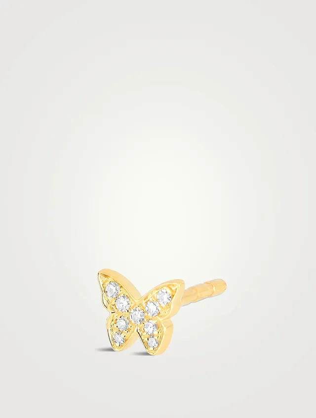 Diamond Butterfly Stud Earring — EF Collection®