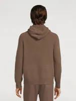 Wool And Cashmere Two-Tone Hoodie