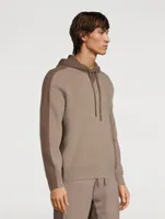 Wool And Cashmere Two-Tone Hoodie